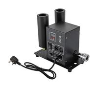 Atmosphere Builder Professional Cryo Jet Co₂ Fog Machine Dual Nozzle 0-100° Adjustable For Stage Clubs 19.68-26.24Ft Height Dmx512 Control Smoke Perfect Wedding Halloween Party And Effect 220V Black