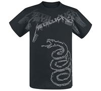 Atmosphere Metallica Black Album Faded T-Shirt Black