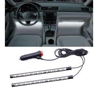 Atmosphere Neon Lights Kit Strip Lights 2in1 Light Interior Car Lights Ambient Light Strip Flexible Color for car, DIY Interior and Exterior Decoration (White)