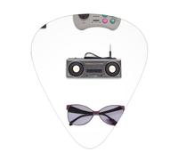 Atmosphere of the era Printed pick set - 12 pieces, thin, medium and thick guitar picks, suitable for guitar, bass, electric guitar and ukulele