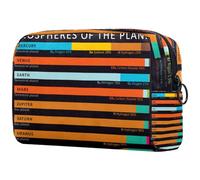 Atmospheres of The Planets Cosmetic Bag for Women, Travel Toiletries Bags Large Makeup Handy Pouch Organiser Bag with Zipper