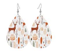 Atmospheric Animals Leather Earring Fashion Leather Earrings Creative Earring For Accessories Women Mother'S Day