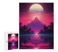 Atmospheric Wave Odyssey: New Year Party Activity, 500 PCS Wooden Jigsaw Puzzle for Adults; for Shared Table Time