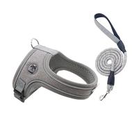 Atmungsaktives Hundegeschirr Set, aus Polyester Mesh, passend fuer Hunde & Katzen, Einsatz: Spaziergang, Training & Alltag, Zubehör Alltag Reise Pflege, praktisch, tragbar
