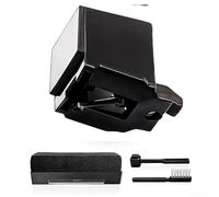 ATN3600LE Replacement Stylus for Audio Technica Turntables - Conical Needle for LP Players AT-LP60X Series - Black Plastic Tip with 3 Brushes(Black Stylus)