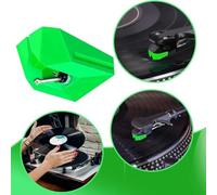 ATN95E Replacement Stylus Needle for AudioTechnica ATLP120X with Brush Compatible with VM95 Series Cartridge for Clear Vinyl Playback (Green)