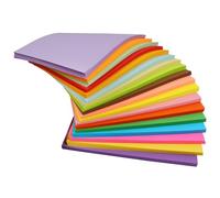 atnayo 100 Pcs Coloured Card A4 Pack Assorted, 400gsm Thick Coloured Paper with 20 Colour for Printing Cardstock Making Craft Decoupage