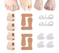 atnayo 12 Pcs Toe Spacers Set, Toe Spreaders for Men Womens, Silicone Separators