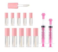 atnayo 12PCS Refillable Empty Lip Gloss Tubes in 1.2ml and 3ml with 5ml Syringes