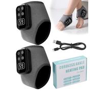 atnayo 2 Pcs Heated Foot Massager, 3 in 1 Adjustable Massage Portable Cordless Feet Heating Massager with LCD Display