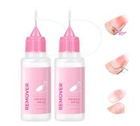 atnayo 2 Pcs Nail Glue Remover for Press on Nails, Fine Tube Tip False Nail Remover for Precise Removal