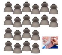 atnayo 20 Pack Hearing Aid Domes for Phonak Double Layer, Silicone Anti Static Hearing Aids Domes(9mm)