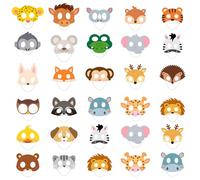 atnayo 30 Pcs Animal Masks, Animal Masks for Kids