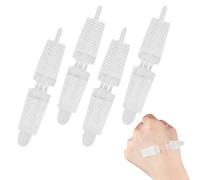 atnayo 4 Pcs Zip Stitch Wound Closure Strips, Sterile Butterfly Stitches for Small Open Wound & Skin Closures (1.5 x 8cm)