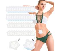 atnayo 44pcs Castor Oil Pack, Self-Adhesive Belly Button Patches, Highly Absorbent Organic Castor Oil Accessories