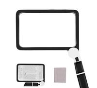 atnayo 5X Magnifier with Light for Reading, Handheld with 48 Led Light Magnifying Glass for Books Newspaper Low Visions