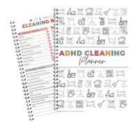 atnayo ADHD Cleaning Planner,ADHD Planner for Daily Weekly Monthly,Editable Home Cleaning Plan