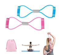 atnayo Figure 8 Resistance Band,Resistance Bands with Handle,Exercising Arms Chest Shoulders Trainer