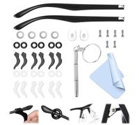 atnayo Glasses Ear Grips Set Include 40 PCS, Portable Anti Slip Glasses Grips with Screwdriver Nose Pads and Screws