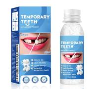 atnayo Temporary Tooth Filling Repair Kit, 30ml Moldable False Teeth Glue for Broken Lost Chipped Teeth Replacement