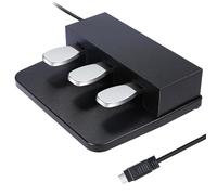 ATNEDCVH 3-Pedal for Digital Keyboard Piano, 3 Pedal Unit Compatible for Roland FP30 FP30X Electric Piano (Black)