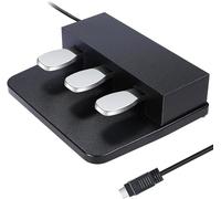 ATNEDCVH 3-Pedal for Digital Keyboard Piano, 3 Pedal Unit Compatible for Roland FP30 FP30X Electric Piano (Black)