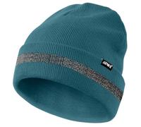 ATNKE Reflective Beanies Safety High Visibility Winter Thermal Knitted hat with Reflective Stripe Suitable Outdoor Work Sports Olive Green