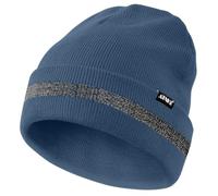 ATNKE Reflective Beanies Safety High Visibility Winter Thermal Knitted hat with Reflective Stripe Suitable Outdoor Work Sports Shadow Blue