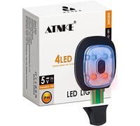 ATNKE Replacement LED Lights for Lighted Beanie Cap,USB Rechargeable Ultra Bright Waterproof Light Lamp Red and Blue Flashing Alarm Headlamp/Red and Blue Flash