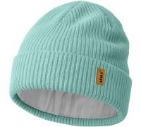 ATNKE Unisex Knit Beanie Hat, Stretchy Thick Warm Fleece Lined Daily Winter Soft Cuffed Wooly Skull Cap Gifts for Men Dad and Women/Bud Green