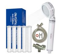 Atojet Filter Shower for K-Beauty Skin Care - Pure Carbon Filters for Softer Skin & Smoother Hair | 6-Month Advanced Filtration Set (AJ8200MC-SET-6MO)