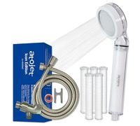 Atojet Filter Shower for K-Beauty Skin Care - Pure Carbon Filters for Softer Skin & Smoother Hair | 6-Month Advanced Filtration Set (AJ8200MC-SET-6MO)