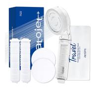 ATOJET Travel Mini Filtered Shower Set Elevating Korea’s Beauty Legacy - Compact & Portable, Pure Carbon Filters for Softer Skin & Smoother Hair | Includes 2 Filters & Travel Pouch (JNE150-SET-TRVL)