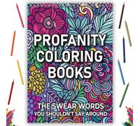 Atoke Beautiful Colouring Book for Adult Relaxation-Funny Coloring Books Floral Designs for a lot of Laughs - The Perfect Stress-Relieving Gift for Women