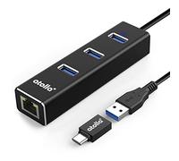 Atolla Aluminium USB Hub with 3 USB 3.0 Ports and Gigabit Ethernet Network Adapter for Windows 10, 8.1, 8, 7, Vista, XP, Linux, Mac OS X
