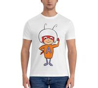 Atom-ant-T-Shirt-Korean-Fashion-Mens-Clothes-Mens-Tall-t-Shirts White L