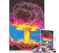 Atom Bomb Jigsaw Puzzles 1000 Pieces for Adults Peaceful Calm Stress Relief Mindful Peaceful Leisure Game (38X26cm)