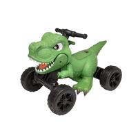 ATOM Electric Dino Quad Bike | Electric Sit On Toy | 6V Battery Powered Kids Motorised Toy Vehicle Ride On | Throttle Driven Quad Bike With Dinosaur Figure | 3+