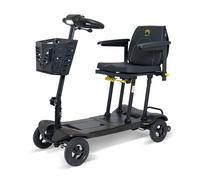 Atom Fold. 15.2kg -Ultra-Lightweight Folding Mobility e-Mobility Device Dual Battery Option for Up to 18 Mile Range -Foldable Storage Basket -LED Light -Pavement Use (Matt Black)