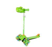 ATOM Light Up Mini Cruiser Scooter with Light-Up Wheels | Adjustable Height Handles | Children's 3-Wheeled Balance Kick Ride-On | Suitable for Ages 2+