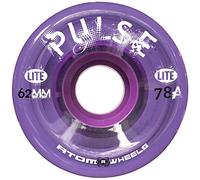 Atom Skates Outdoor Quad Roller Wheels 78A Atom Pulse Lite 62x33 Purple / 2 Packs - 8 Wheels