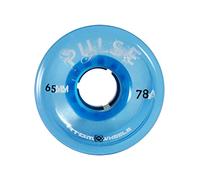 ATOM SKATES Pulse Outdoor Quad Roller Wheels 78A, Blue, Set of 8, 65mm x 37mm