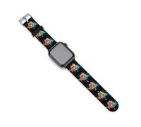 Atom Symbol Watercolor Watch Bands Silicone Sport Bands Replacement Strap Wristbands Compatible with Apple Watch 42mm/44mm