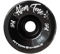Atom Tone Quad Roller Skate Wheels, 57mm, Black, 97A