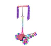 ATOM Unicorn Eclipse Light-Up 3 Wheel Scooter Ride | Kids Kick Scooter Toy with Adjustable Handlebar | For Boys and Girls Ages 3-12 | LED Wheels &