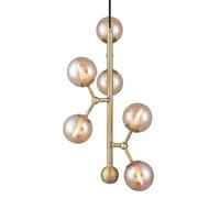 Atom Vertical Pendant Antique Brass