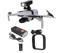 ATOM3 Drone Night Flight Light for Potensic Atom 3 Accessories, Rechargeable LED Searchlight Anti-Collision Night Navigation Light Night Flying Lights with Action Camera Mount
