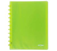 Atoma - A4 Presentation Album with Rings - 30 Detachable Pockets / 60 Sheets - Transparent Green