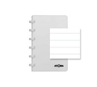 ATOMA Notebook System Robust A6 White Transparent Lined