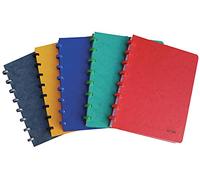 Atoma - Pack of 10 A5 Ring Notebooks - Ruled with Margin - 72 Detachable Sheets (144 Pages) - Cardboard Cover